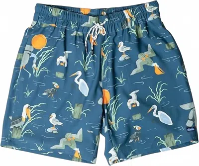 Kavu Men's Costa Short In Angling Birds In Multi