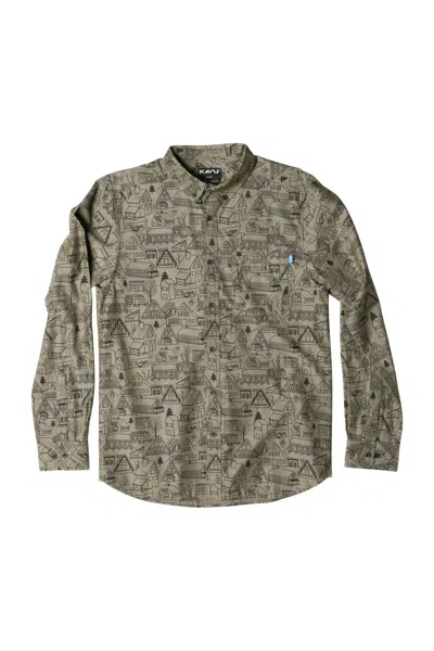 Kavu Men's Linden Shirt In Alpine Village In Green