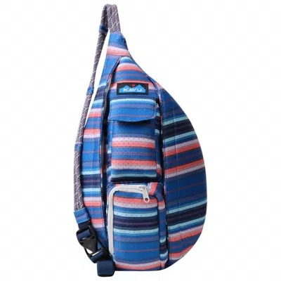 Kavu Mini Mesh Rope Pack In Reef Stripe In Multi