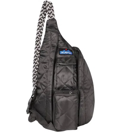 Kavu Mini Rope Puff Sling Pack In Black