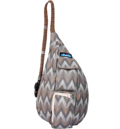 Kavu Mini Rope Sack Bag In Topo Smash In Blue