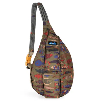 Kavu Mini Slingback Pack In Fish Tessellate In Multi