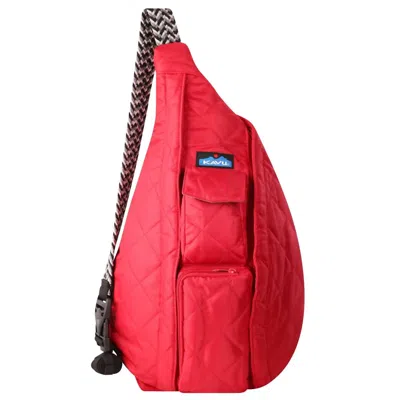 Kavu Rope Puff Bag In Scarlet In Red