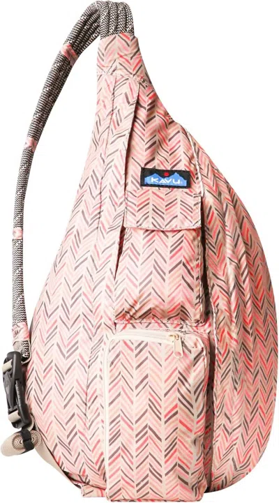 Kavu Rope Sack Sling Bag In Dainty Dash In Multi