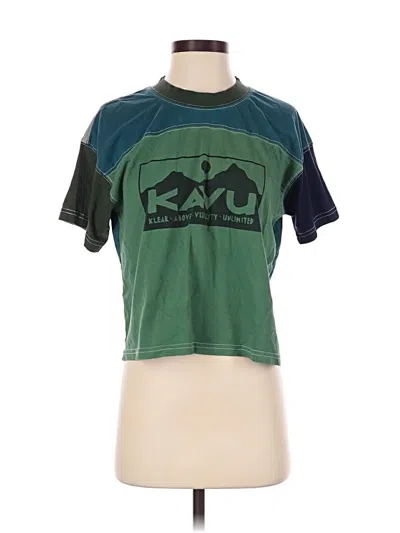 Pre-owned Kavu Short Sleeve T-shirt In Green