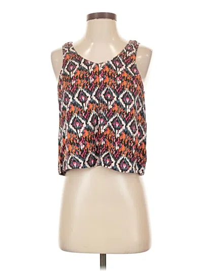 Pre-owned Kavu Tank Top Orange Halter Neckline Tops