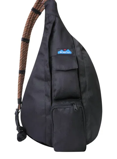 Kavu Unisex Rope Sling Bag In Jet Black