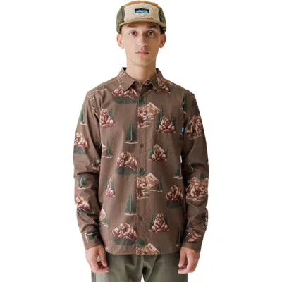 Kavu Westerly Shirt In Brown