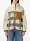 Kavu Willow Plaid-pattern Fleece Jacket In Multi