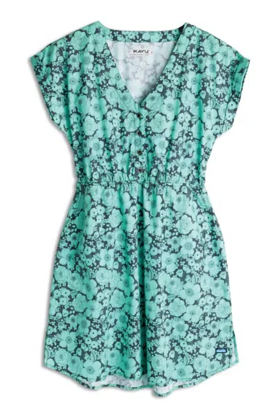 Kavu Women's Dreamview Mini Dress In Green Bloom In Multi