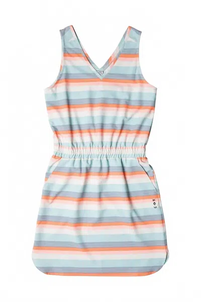 Kavu Women's Ensenada Dress In Cool Stripe In Multi