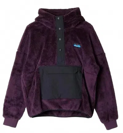 Kavu Women's Moon Ridge Fleece Hoodie In Aubergine In Brown