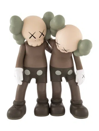 Pre-owned Kaws 2019 Along The Way (brown) Figure