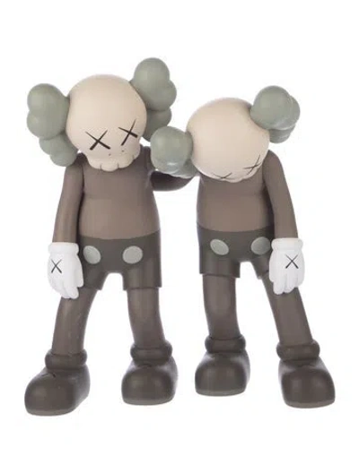 Pre-owned Kaws 2019 Along The Way (brown) Open Edition Figures Set