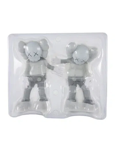 Pre-owned Kaws 2019 Along The Way (grey) Open Edition Figures Set W/ Tags In Gray