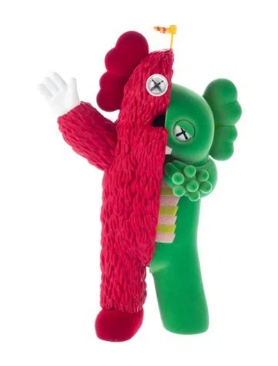 Pre-owned Kaws 2021 Kachamukku Figure In Green/red