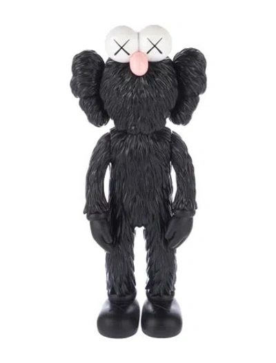 Pre-owned Kaws Bff Companion Open Edition Black Collectible Figure