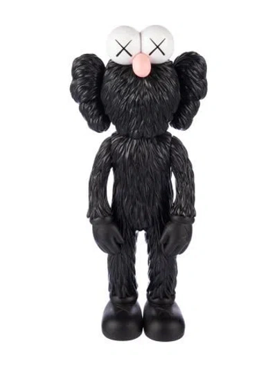 Pre-owned Kaws Bff Companion Open Edition Black Collectible Figure