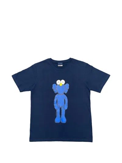 Kaws Bff Plastic Graphic-print T-shirt In Blue