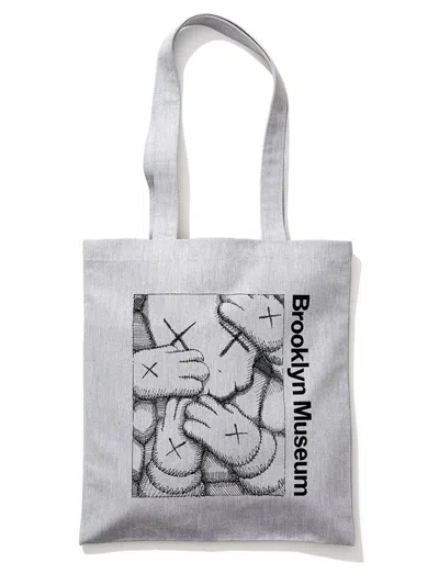 Pre-owned Kaws Brooklyn Museum Tote Grey