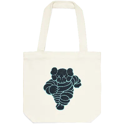 Pre-owned Kaws Chum Tote Bag In Navy Blue