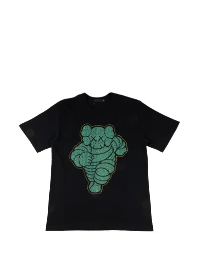 Kaws Chum-print T-shirt In Black