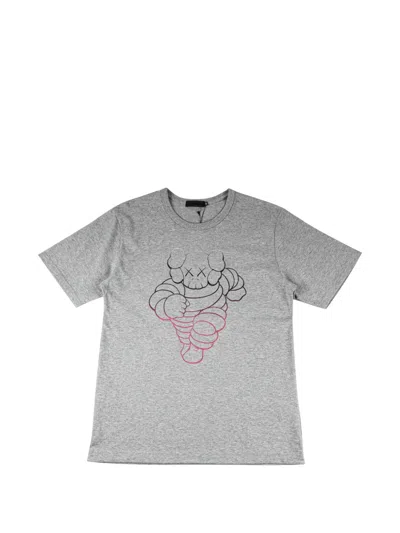 Kaws Crew-neck T-shirt In Gray