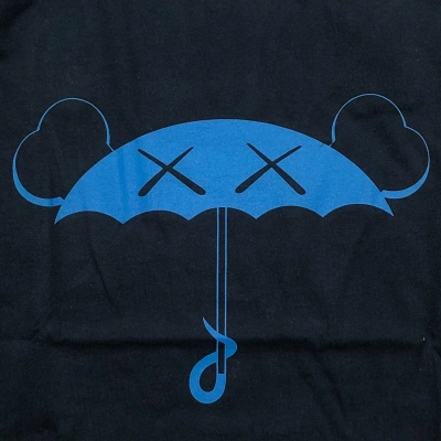 Pre-owned Kaws Deadstock 2001  Umbrella Tee One In Navy