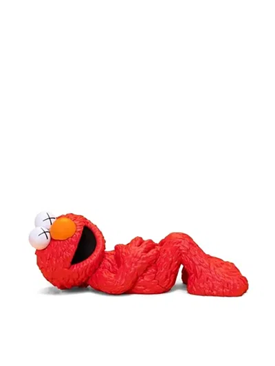 Kaws Elmo Vinyl Figure In Red