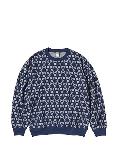 Kaws Graphic Sweatshirt In Blue