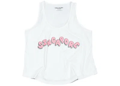 Pre-owned Kaws Holiday: Singapore Women's Tank Top In White