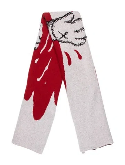Pre-owned Kaws House Of Voltaire Cashmere Blanket In Red