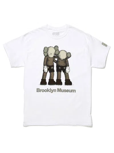 Pre-owned Kaws Men's  Brooklyn Museum Along The Way T-shirt In White