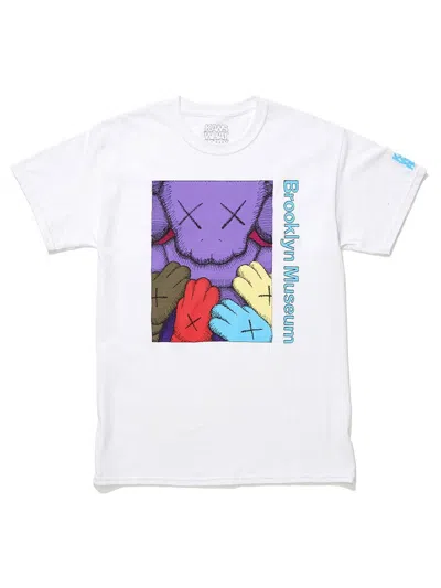 Pre-owned Kaws Men's  Brooklyn Museum Urge T-shirt In White/purple