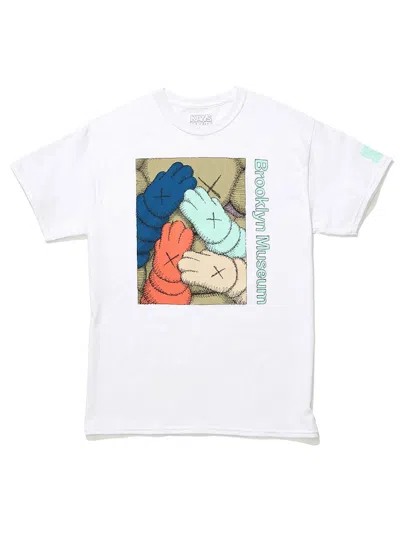 Pre-owned Kaws Men's  Brooklyn Museum Urge T-shirt In White/tan