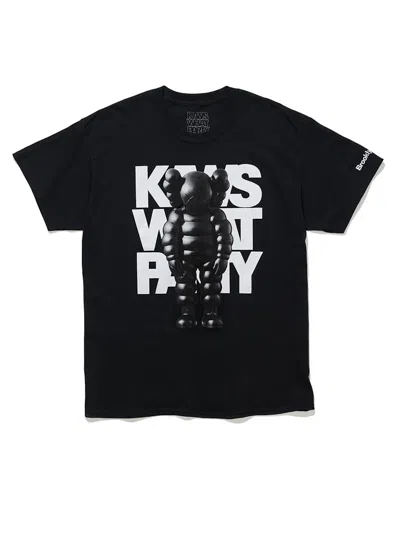 Pre-owned Kaws Men's  Brooklyn Museum What Party T-shirt In Black