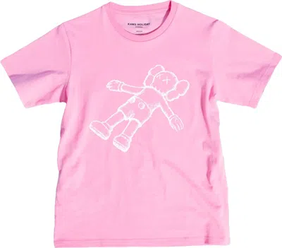 Pre-owned Kaws Men's  Holiday Companion Tee Shirt In Pink