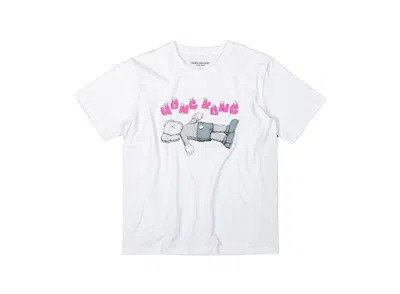 Pre-owned Kaws Men's  Holiday Hong Kong Tee Shirt In White