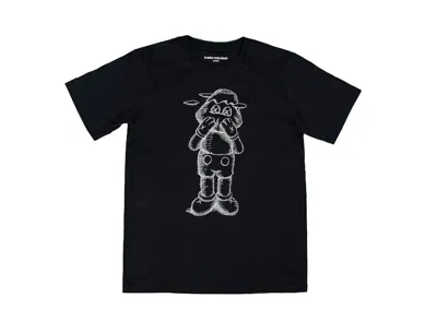 Pre-owned Kaws Men's  Holiday Japan Sketch T-shirt In Black