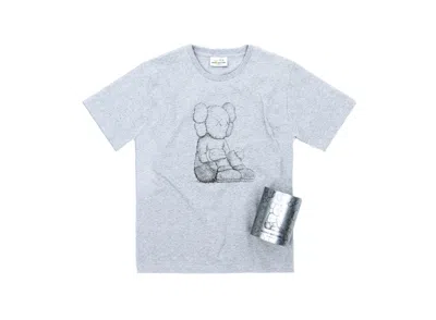 Pre-owned Kaws Men's  Seeing/watching Companion Canned Tee Shirt In Grey