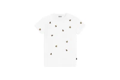 Pre-owned Kaws Men's  X Dior Embroidered Bee T-shirt In White