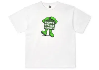 Pre-owned Kaws Men's  X Dover Street Market Fluro Rebellion T-shirt In Green