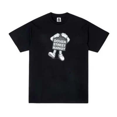 Pre-owned Kaws Men's  X Dover Street Market Special Mascot T-shirt In Black