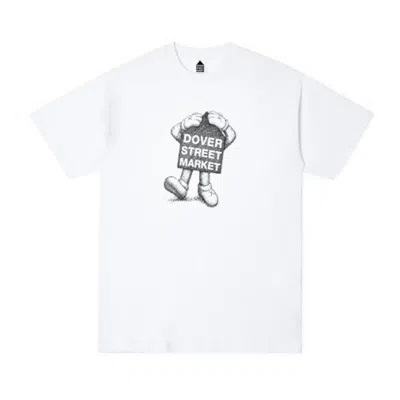 Pre-owned Kaws Men's  X Dover Street Market Special Mascot T-shirt In White