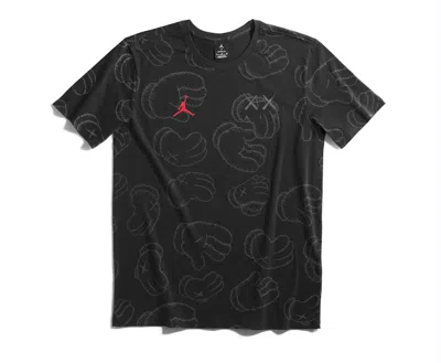 Pre-owned Kaws Men's  X Jordan Tee Shirt In Black