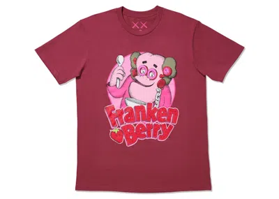 Pre-owned Kaws Men's  X Monsters Franken Berry T-shirt In Red