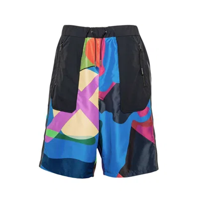 Pre-owned Kaws Men's  X Sacai Track Shorts In Multi