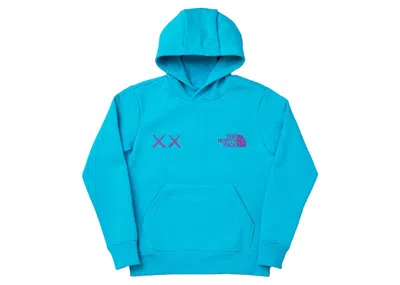 Pre-owned Kaws Men's  X The North Face Hoodie In Enamel Blue