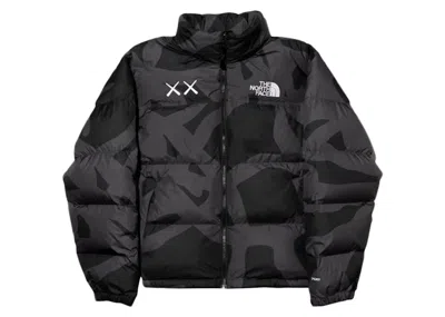 Pre-owned Kaws Men's  X The North Face Retro 1996 Nuptse Jacket In Black
