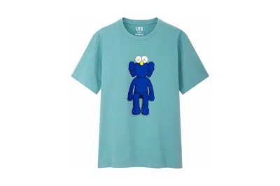 Pre-owned Kaws Men's  X Uniqlo Blue Bff Tee Shirt (us Sizing) In Green